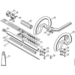 Genuine Stihl FS55 2-MIX / AB - Drive tube assembly FS 55, Loop handle