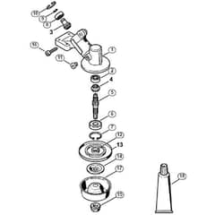 Genuine Stihl FS55 R 2-MIX / AH - Gear head (16.2014)