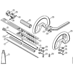 Genuine Stihl FS55 R / AB - Drive tube assembly FS 55, Loop handle