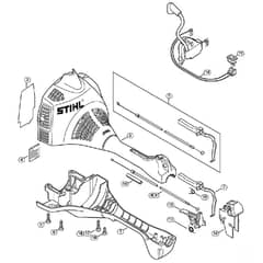 Genuine Stihl FS55 RC-E / H - Engine housing (Loop handle)