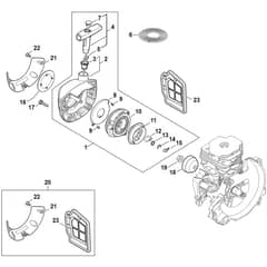 Stihl FS561.0 C-EM - Rewind Starter - Parts Diagram