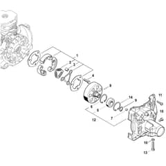 Stihl FS561 C-EM - Clutch, Clutch Housing - Parts Diagram