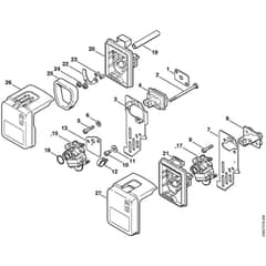 Stihl FS65.4 - Air Filter - Parts Diagram