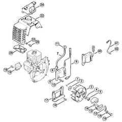 Genuine Stihl FS66 / C - Ignition system, Clutch