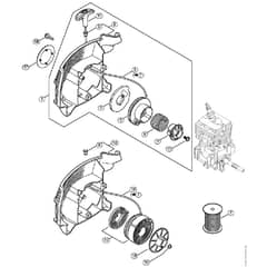 Genuine Stihl FS70 C-E / B - Rewind starter ErgoStart/Easy2Start