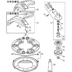 Genuine Stihl FS70 C-E / N - Gear head, Deflector