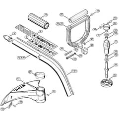 Genuine Stihl FS75 / R - Drive tube assembly FS 75, Loop handle