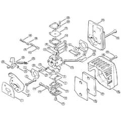 Genuine Stihl FS81 / E - Carburetor, Air filter