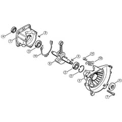 Genuine Stihl FS83 T / A - Crankcase