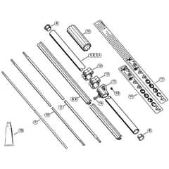 Genuine Stihl FS85 R / Z - Drive tube assembly FS 80, 80 R, 85, 85 R, 85 RX