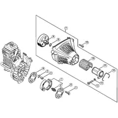 Genuine Stihl FS91 / F - Clutch, Fan housing