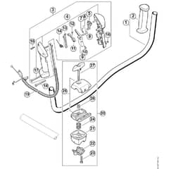 Genuine Stihl FS91 / G - Bike handle
