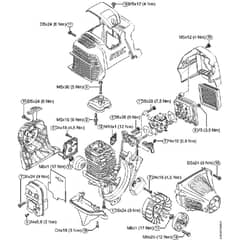 Genuine Stihl FS91 / R - Tightening torques
