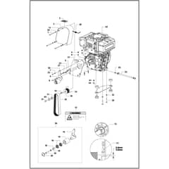 Husqvarna FS 410 D - 965150116 - Engine & Idler - Diesel