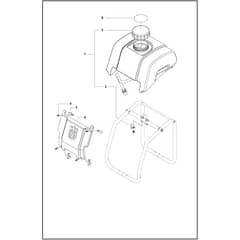 Husqvarna FS 410 D - 965150116 - Water Tank & Nose Piece