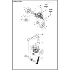 Husqvarna FS 524 - 967046102 - Transaxle - Wheels