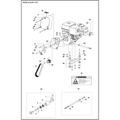 Husqvarna FS 524 - 967046102 - Engine & Idler