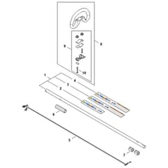 Stihl FSA110.0 R - Drive Tube Assembly, Loop Handle - Parts Diagram