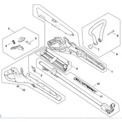 Stihl FSA30.0 - Handle Housing, Drive Tube Assembly - Parts Diagram