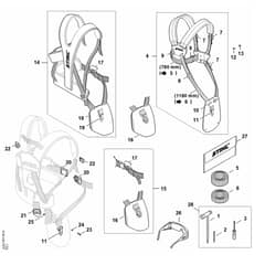 Stihl FSA400.0 - Tools, Full Harness - Parts Diagram