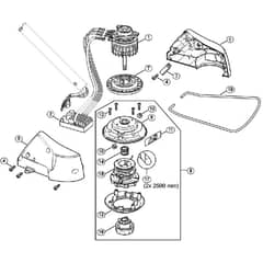 Genuine Stihl FSA65 / C - Electric motor, Cutting head