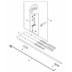 Stihl FSA70.0 R - Drive Tube Assembly, Loop Handle - Parts Diagram
