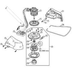 Genuine Stihl FSA85 / C - Electric motor, Cutting head