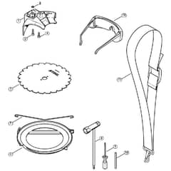 Genuine Stihl FT100 / M - Deflector, Tools, Extras