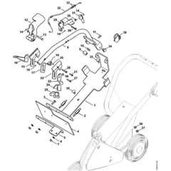Stihl FW20 - Support, Throttle Control Ts 410, 420 - Parts Diagram