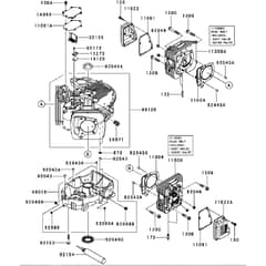 Countax Fx730V As38 - 01 Cylinder Crankcase