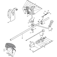 G 437 - 2006-2007 - 283521006/05 - Castel Garden Brushcutter Handle Transmission Diagram