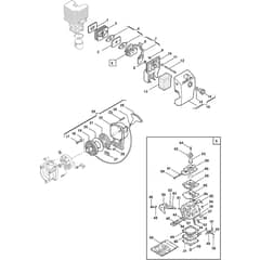 G 440 - 2004 - 283521000/HAN - Castel Garden Brushcutter Engine 02 Diagram