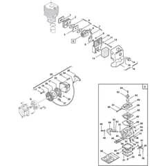 G 444 - 2004 - 284422000/0F4 - Castel Garden Brushcutter Engine 02 Diagram
