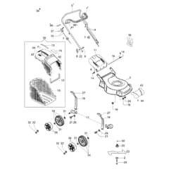 G 44 PB COMFORT PLUS EURO 5 - Oleo-Mac Rotary Mower Complete illustrated parts list Diagram