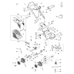 G 53 TBX COMFORT PLUS EURO 5 - Oleo-Mac Rotary Mower Complete illustrated parts list Diagram