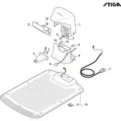 G 600 - 2022-2025 - 2R3101018/ST2 - Stiga Robot Mower Recharging Base Diagram