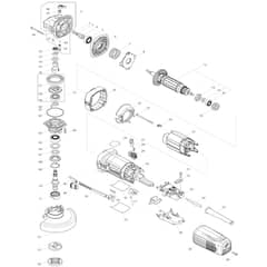 Makita GA4541R - 115mm Angle Grinder - Power Tool Diagram