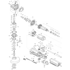 Makita GA4592 - 115mm Angle Grinder - Power Tool Diagram