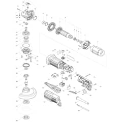 Makita GA5050R - 125mm Angle Grinder - Power Tool Diagram