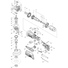 Makita GA5051R - 125mm Angle Grinder - Power Tool Diagram