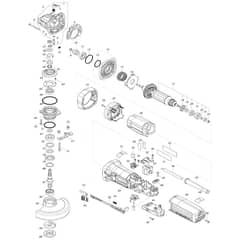 Makita GA5091 - 125mm Angle Grinder - Power Tool Diagram