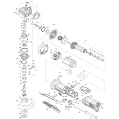 Makita GA5094 - 125mm Angle Grinder - Power Tool Diagram
