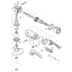 Makita GA7030S - Angle Grinder 180mm - Power Tool Diagram