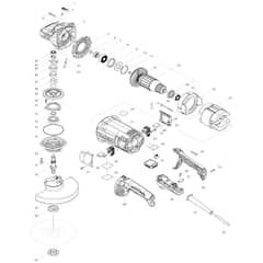 Makita GA7061R - 180mm Angle Grinder - Power Tool Diagram