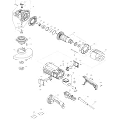 Makita GA7081 - 180mm Angle Grinder - Power Tool Diagram