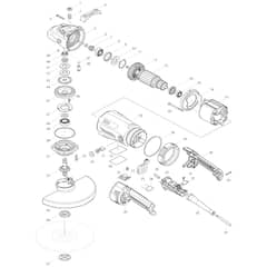 Makita GA9040R - 230mm Angle Grinder - Power Tool Diagram