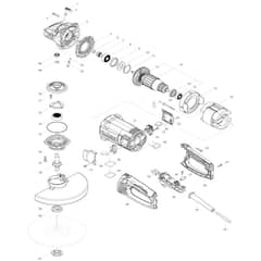 Makita GA9062 - 230mm Angle Grinder - Power Tool Diagram