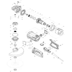 Makita GA9062R - 230mm Angle Grinder - Power Tool Diagram