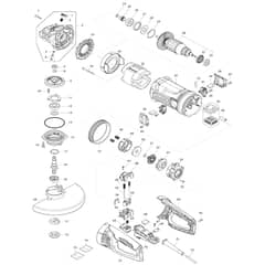 Makita GA9071 - 230mm Angle Grinder - Power Tool Diagram