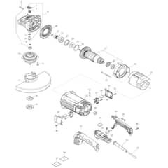Makita GA9082 - 230mm Angle Grinder - Power Tool Diagram